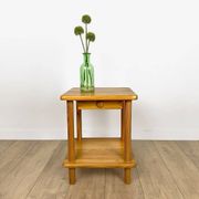 Scandinavian bedside table in pine from the 1980s.