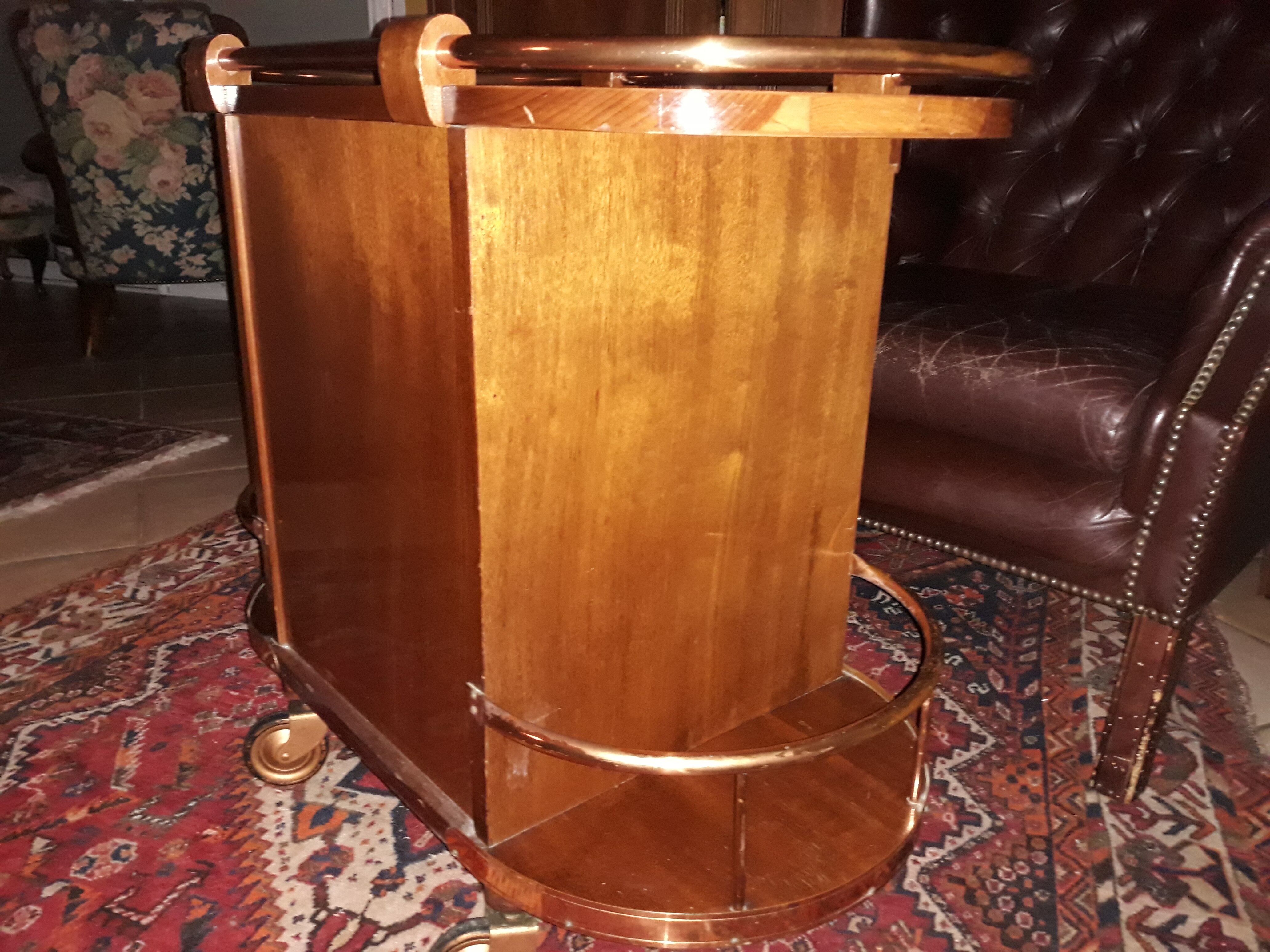 Serving bar rolling vintage