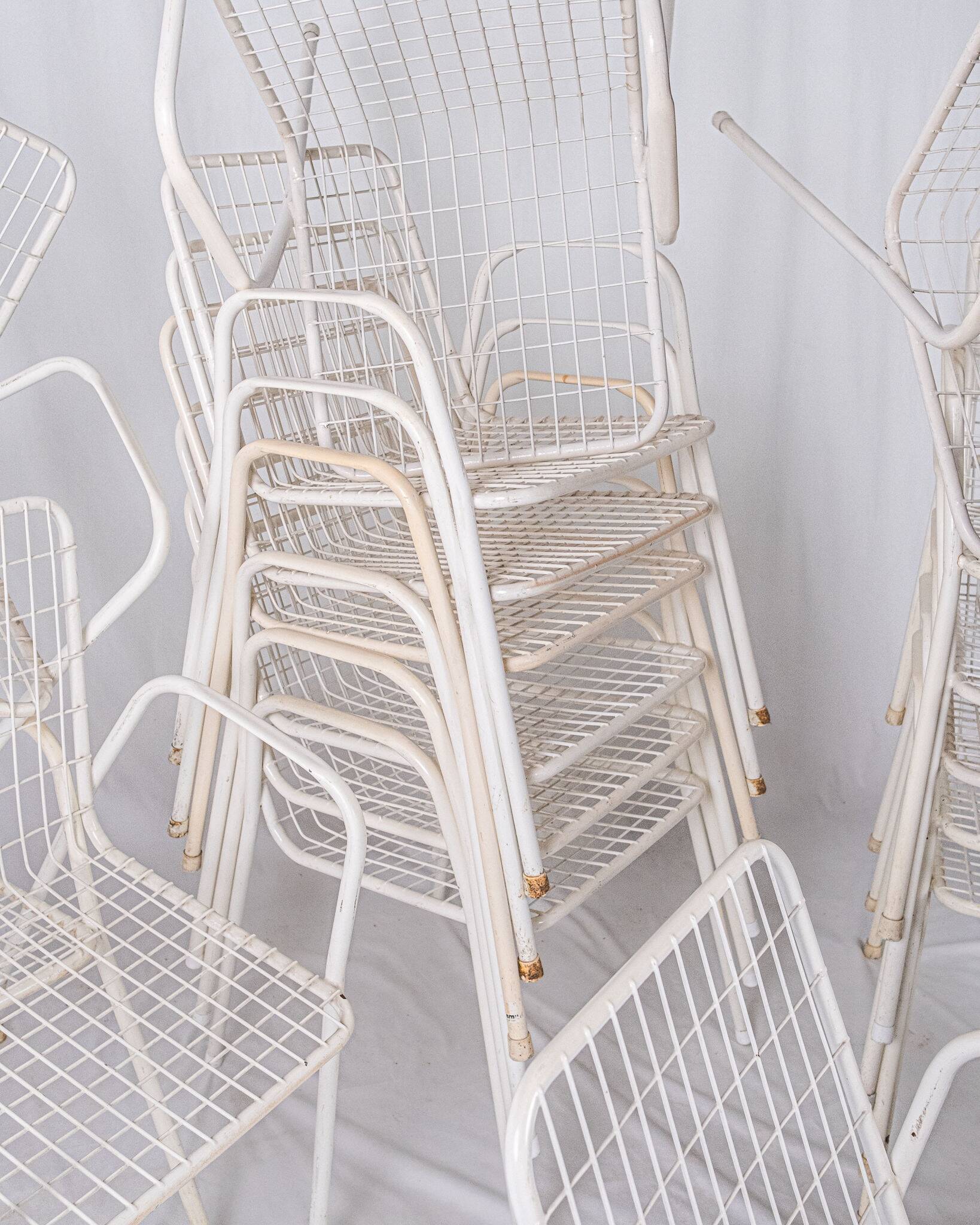 Série de 17 chaises Rio par EMU, fabriquées en Italie, 1970s