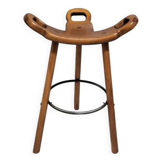 Bar stool, brutalist, Carl Malmsten