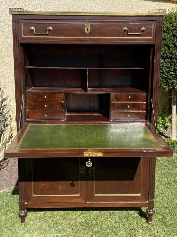 Louis XVI-era mahogany secretary