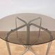Set of mid-century design chrome dining chairs and table, 1970s