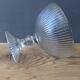 Vintage glass fruit cup on foot golden border shower