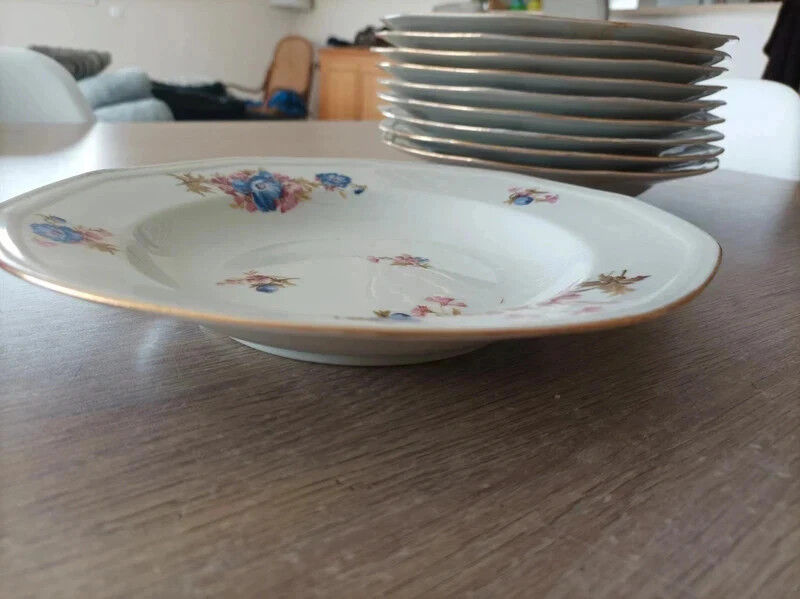 Limoges porcelain soup plates