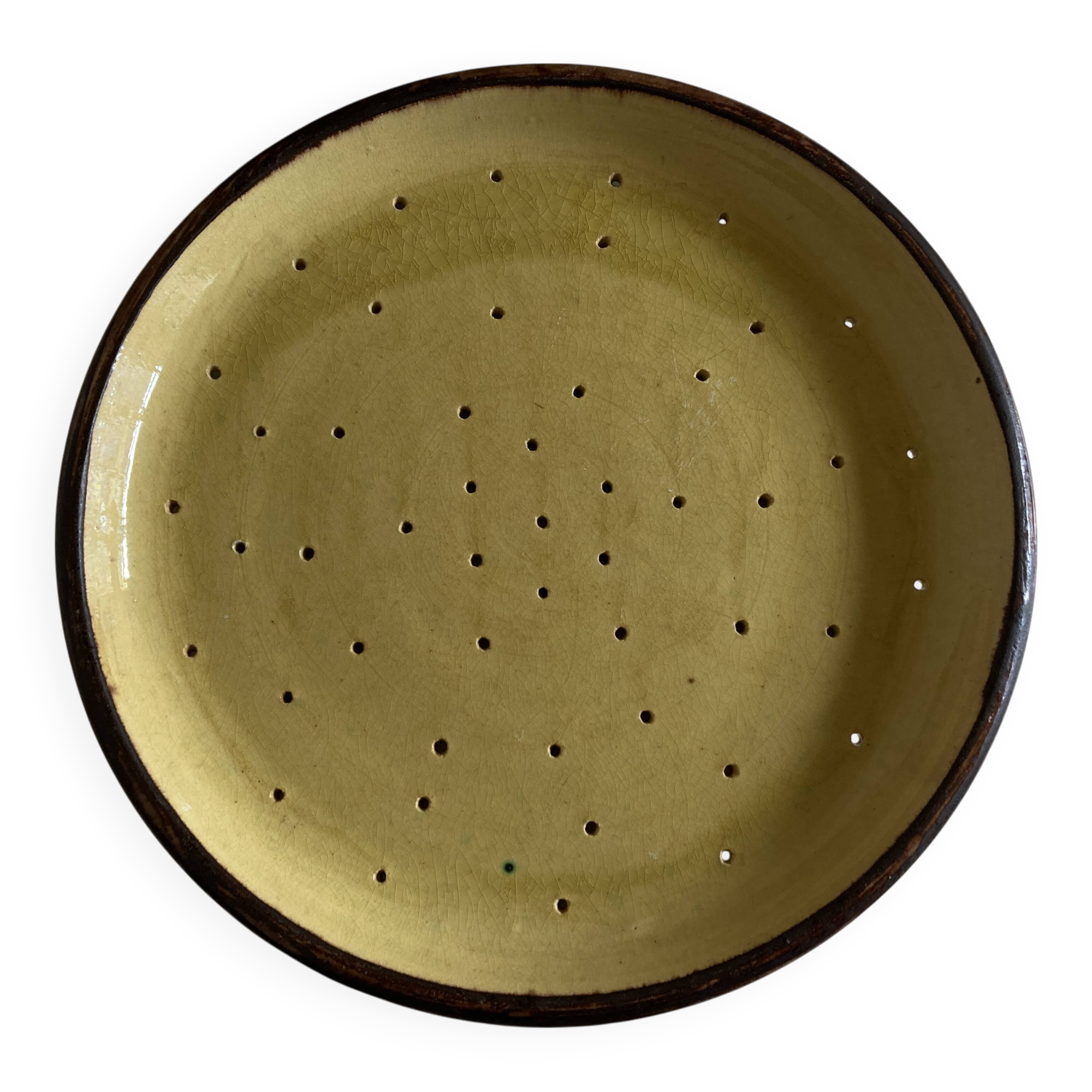 XXL Etienne Noel centerpiece in glazed earthenware from Dieulefit 1950