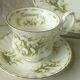 Tasse a the cafe assiette a dessert mois de janvier royal albert