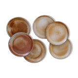 Set of 6 dessert plates from Grès du Marais