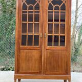 Louis XVI imperial display case with crosspieces and marquetry 110cm