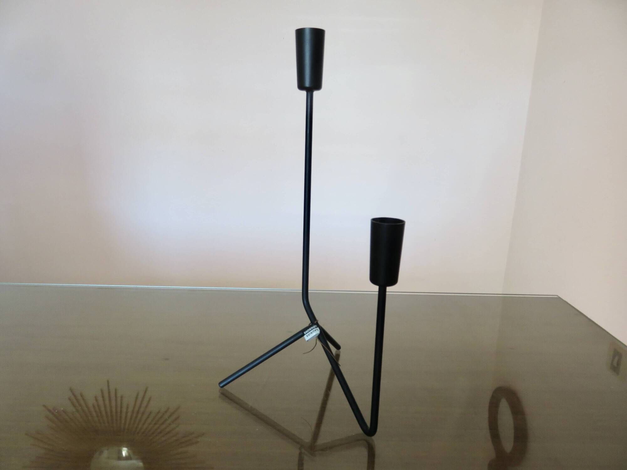 Authentic Laurids Lonborg candlestick, signed, Denmark, 50-60.