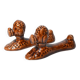 Vintage slip poodle knife holders