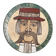 Grand plat décoratif Monsieur Moustache