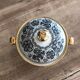 Limoges sugar bowl hand-painted Le Tallec x Rochas Paris vintage 1950s