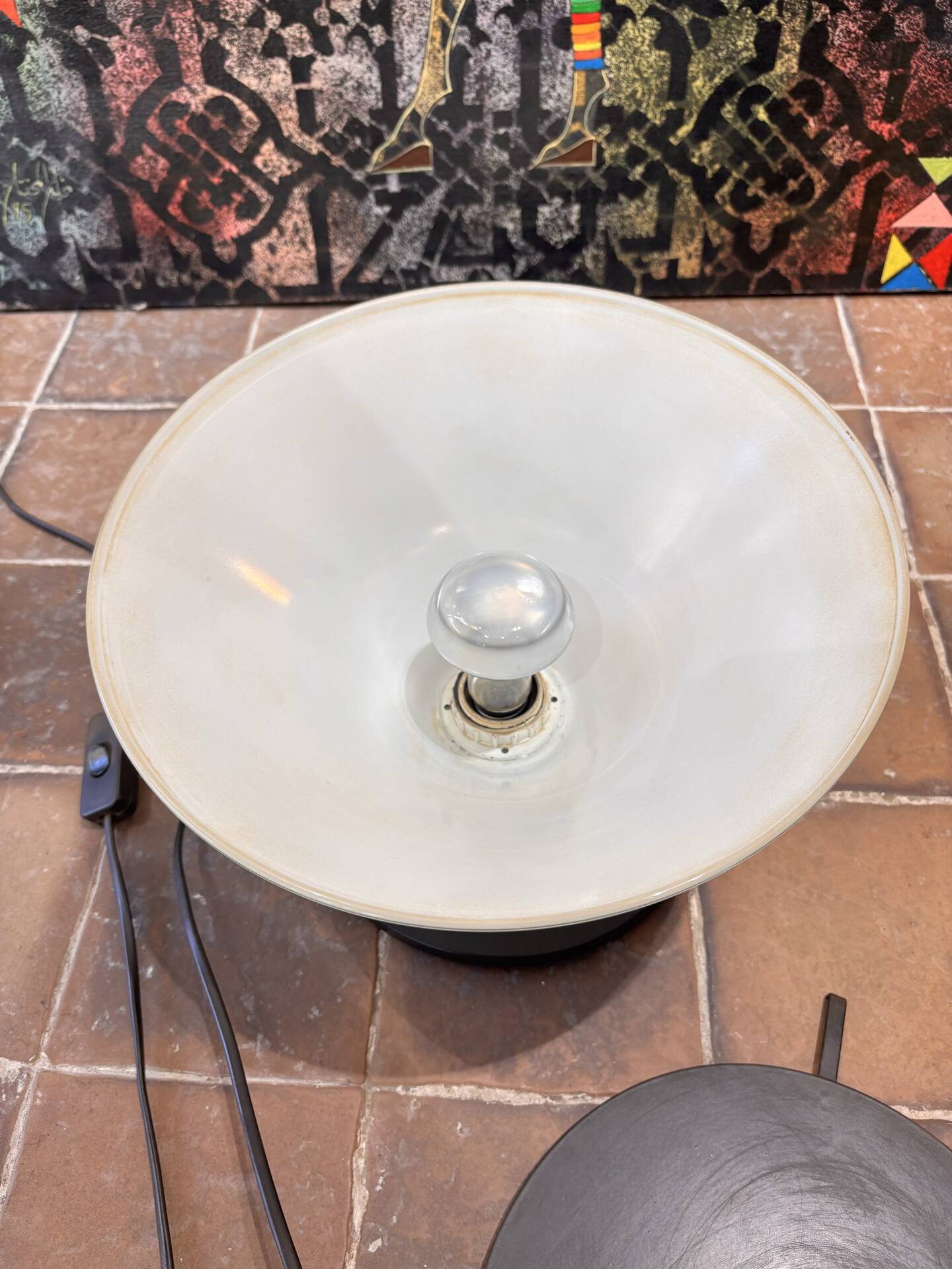 Postmodern table lamp. Optelma / Mangia style.