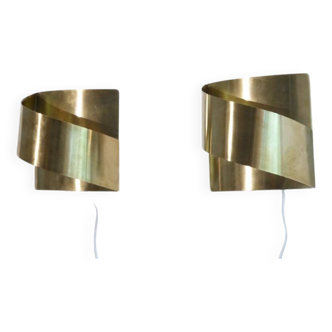 Pair of brass sconces by Peter Celsing 1970