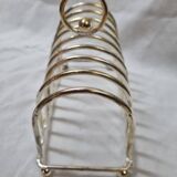 8 slice toast holder, silver, 1970