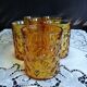 Set of 6 old Pernod amber glasses