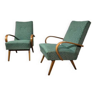 Paire de fauteuils par Jaroslav Smidek, années 1960
