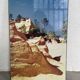 Old “desert” photo on wood
