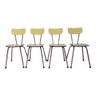 4 chaises formica jaune