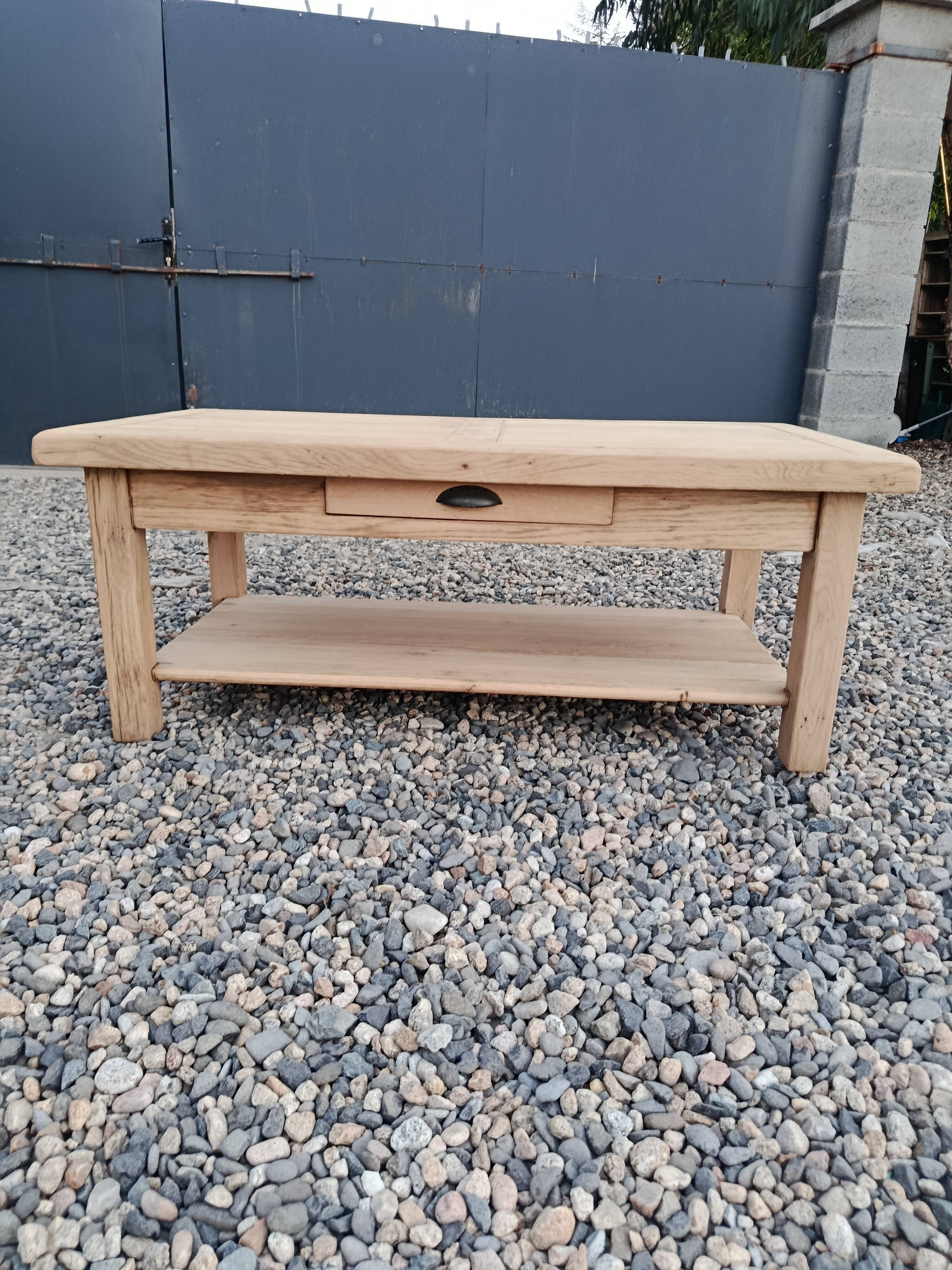 Table basse chêne massif