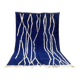 Moroccan blue decorated rug 200cmx300cm