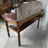 Burgundy marble dressing table