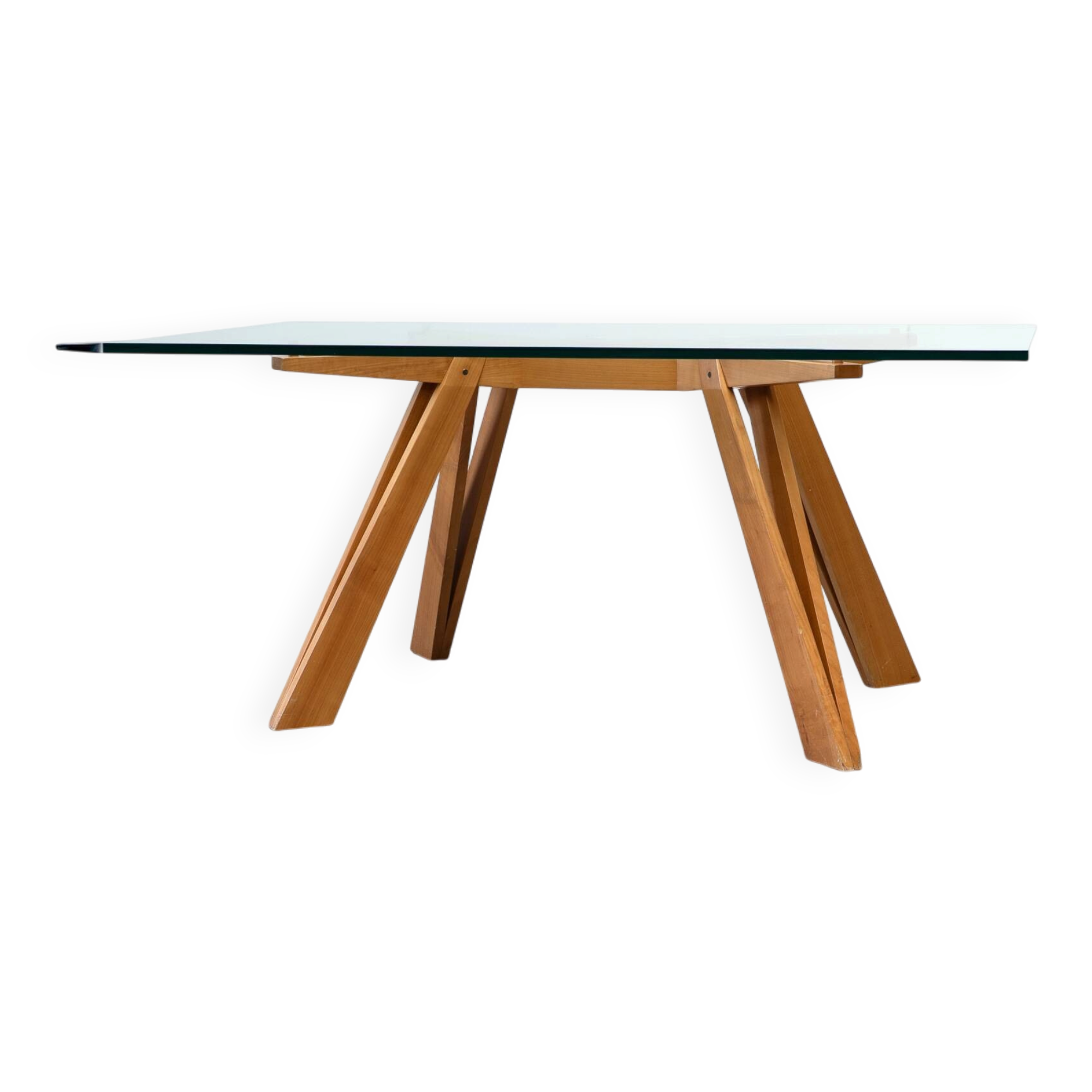 Table à manger sculpturale italienne