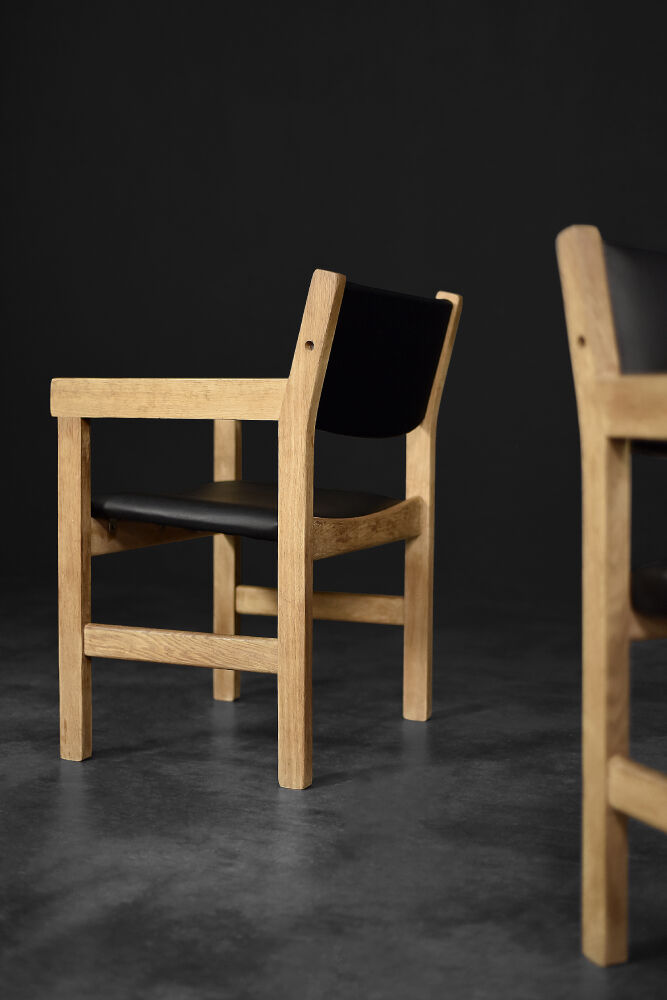 Vintage Danish oak chairs from the mid-century by Hans J. Wegner for Getama, 1960s, set of 4.
