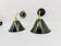Enamelled sheet metal wall lights