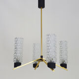 Vintage 4-pointed chandelier Maison Arlus from the 1950s