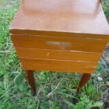 Wooden sewing box worker