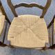 4 chaises paillées de campagne en bois