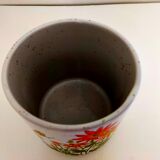 pot or cache stoneware pot decoration flowers