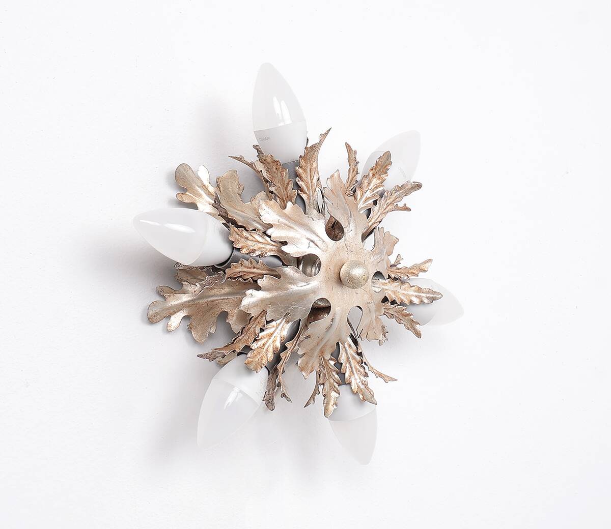 Banci firenze Florentine wall lamp silver small, 1970s