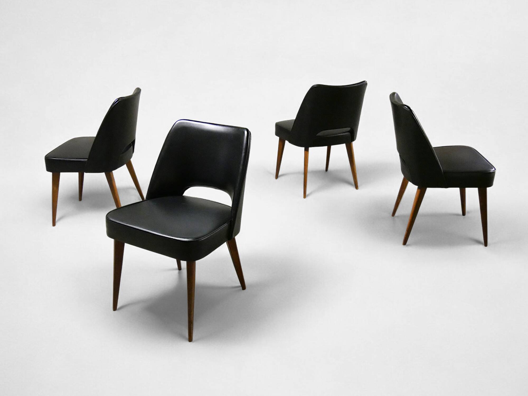 Série 4 chaises scandinave - vintage 1960 1970