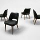 Série 4 chaises scandinave - vintage 1960 1970
