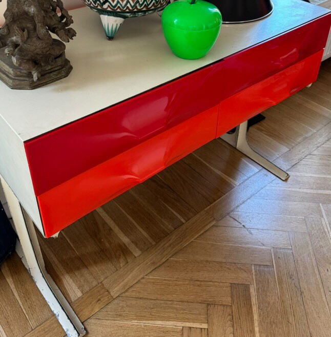 Raymond Loewy double-sided chest of drawers model with 6 drawers