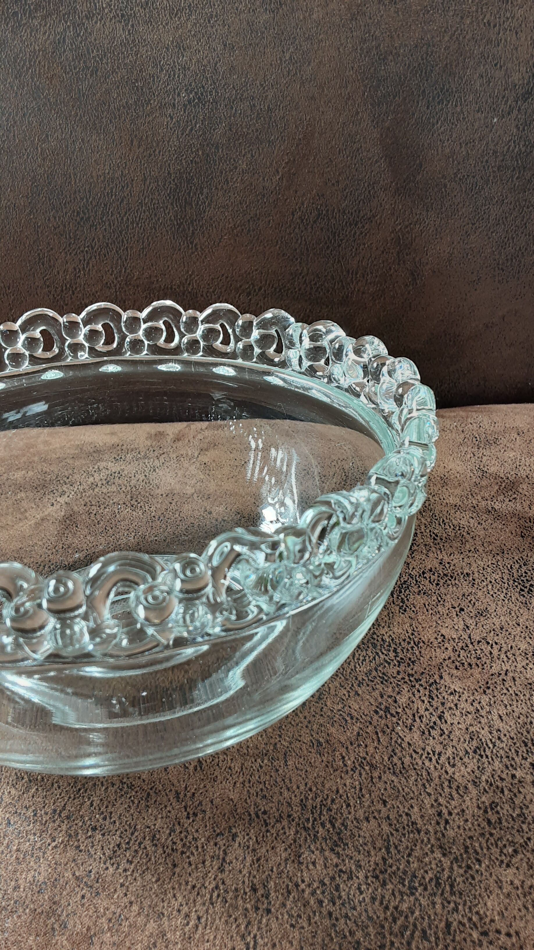 Crystal salad bowl