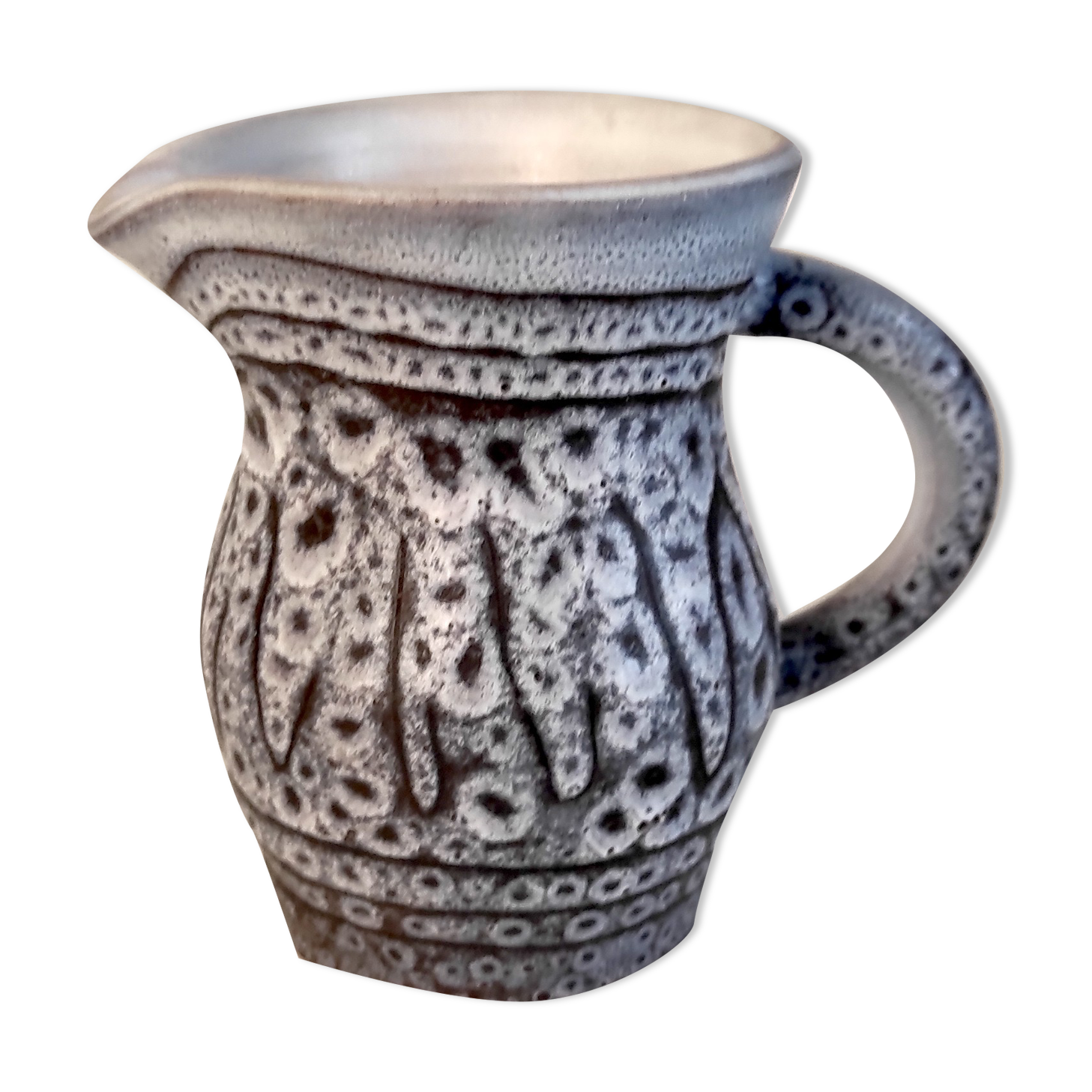 Ceramic pitcher by Jean Austruy, Vallauris, 50s/60s