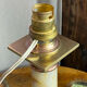 Lamp base in onyx and brass