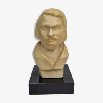 Buste en plâtre d'Honoré de Balzac, 13 cm