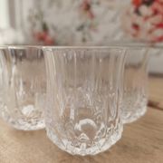 Lot de 4 verres à liqueur forme gobelet Cristal d'Arques modèle Longchamp