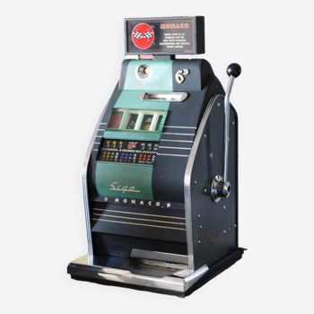 Machine à sous Bandit Manchot Sega - Monaco avec piétement 1950 - Jackpot Mills