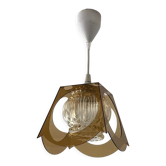 Plexi chandelier and glass
