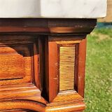 Wooden marble tray dresser