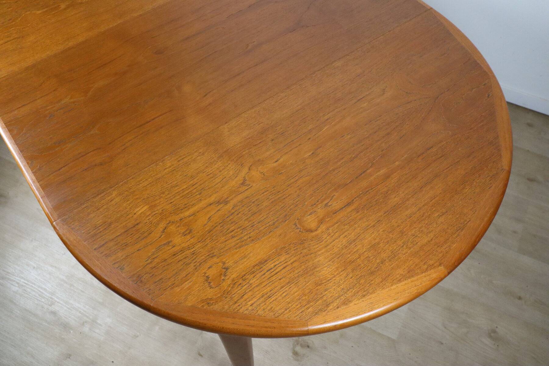 VV Mobler Spottrup Scandinavian extendable teak table, 1960