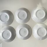 6 “checkerboard” soup plates Moulin des Loups
