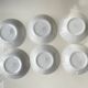 6 “checkerboard” soup plates Moulin des Loups