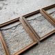 Set of 3 old wooden frames