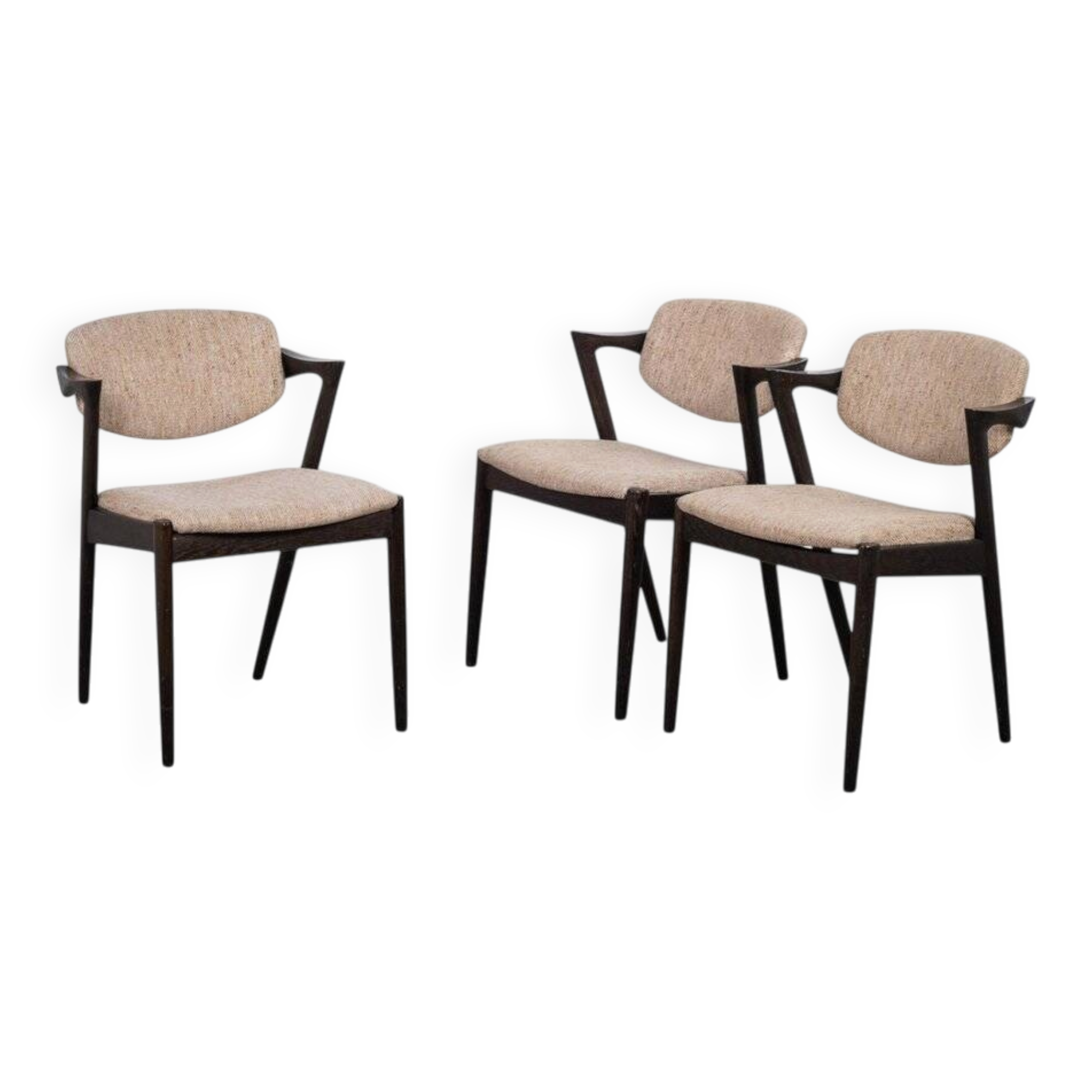Dining Chairs attributed to Kai Kristiansen for Schou Andersen, Denmark, 1950s, Set of 3